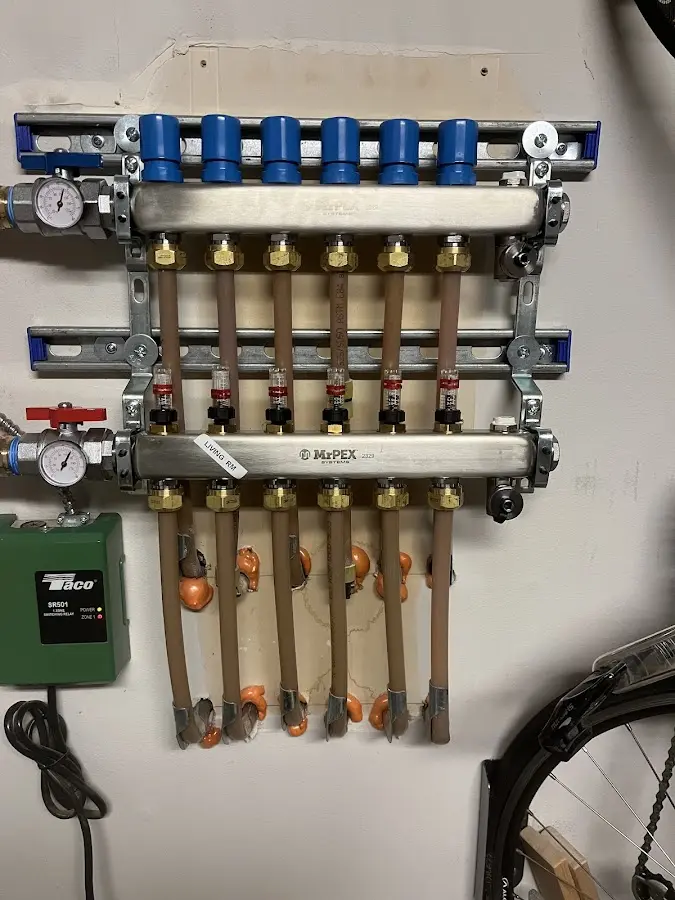 Plumber performing Gas Line Installation at a residential property in Thomaston